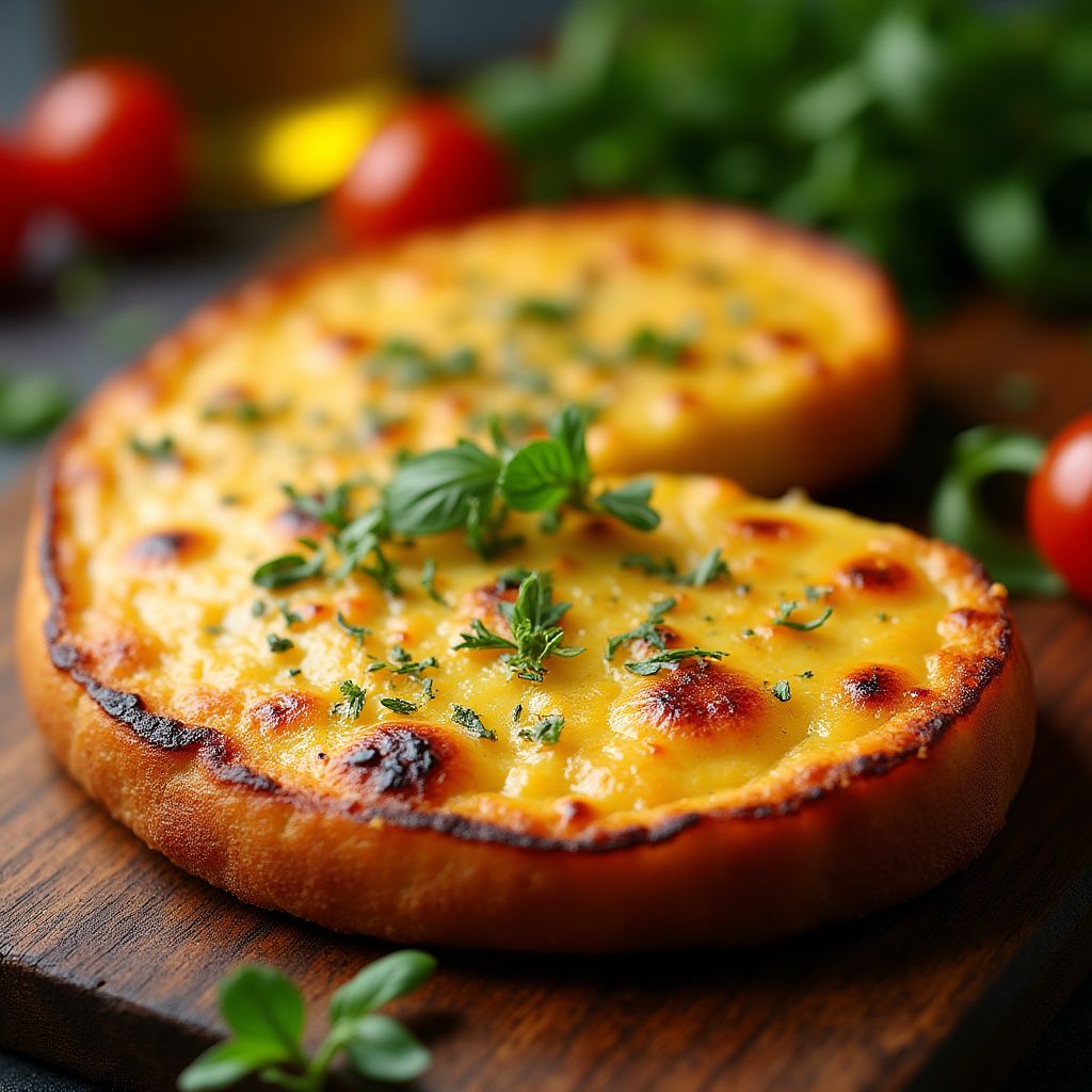 Provoleta derretida con orégano